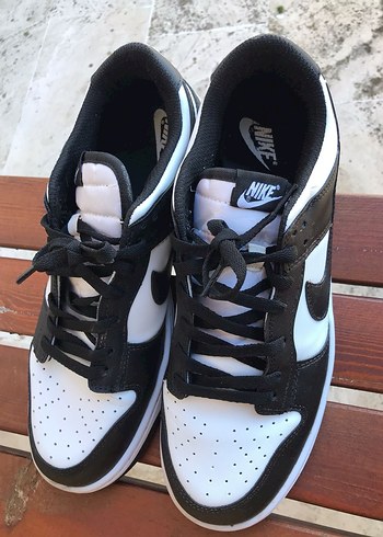 Nike Beyaz-Siyah Bağcıklı erkek Spor Ayakkabı - Görsel 4