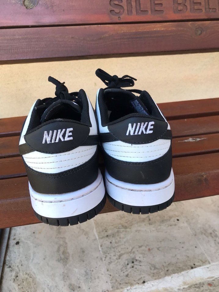 Nike Beyaz-Siyah Bağcıklı erkek Spor Ayakkabı - Görsel 3