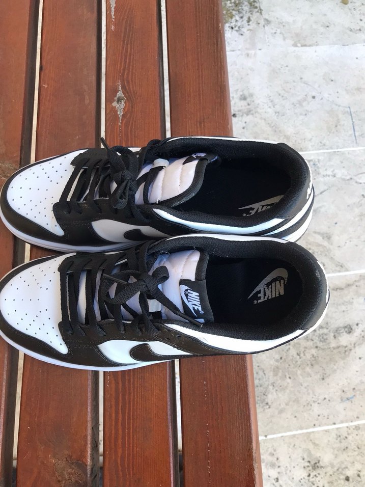 Nike Beyaz-Siyah Bağcıklı erkek Spor Ayakkabı - Görsel 2