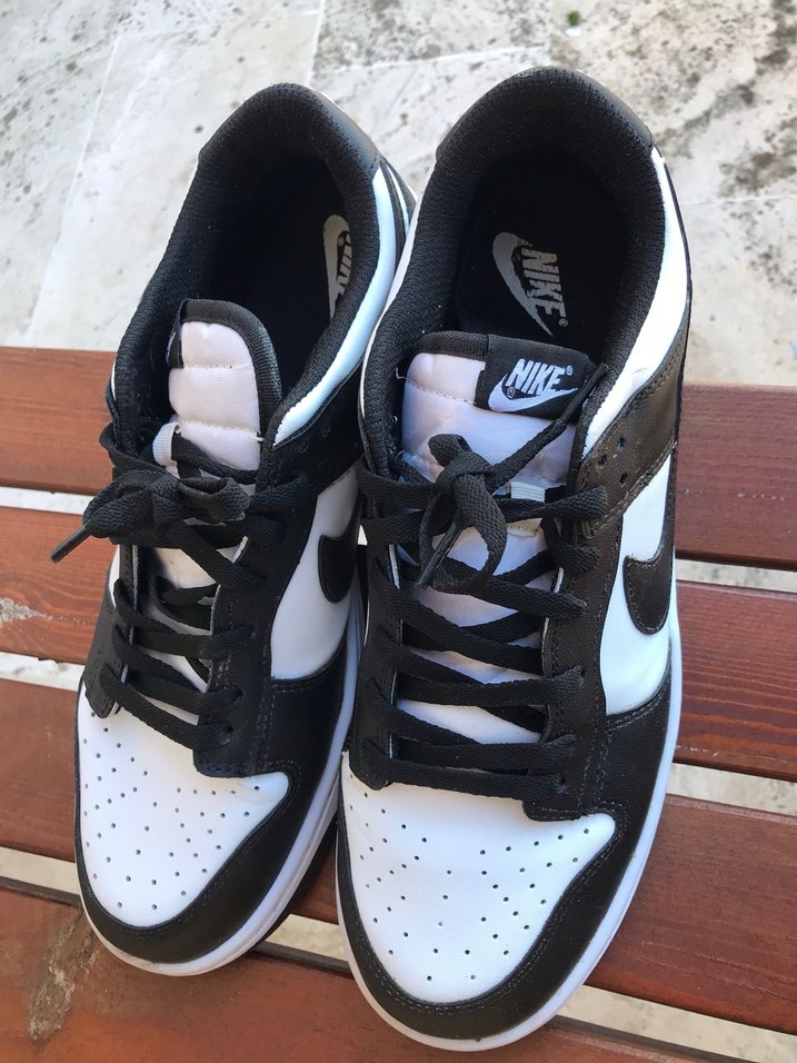 Nike Beyaz-Siyah Bağcıklı erkek Spor Ayakkabı - Görsel 4