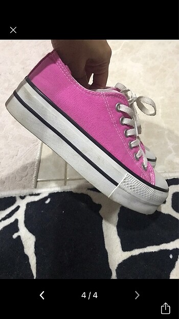 38 Beden pembe Renk converse vans ayakkabı