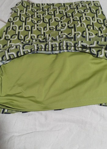 Uzun Kollu Yeşil Baskılı Kadın Tesettür haşama - Görsel 5