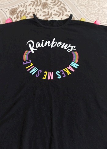 Kız Çocuk Siyah Renkli Rahat Taytlı takım - Görsel 2