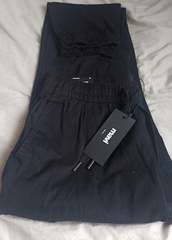 Erkek Siyah Denim Rahat Kesim Pantolon - Görsel 5