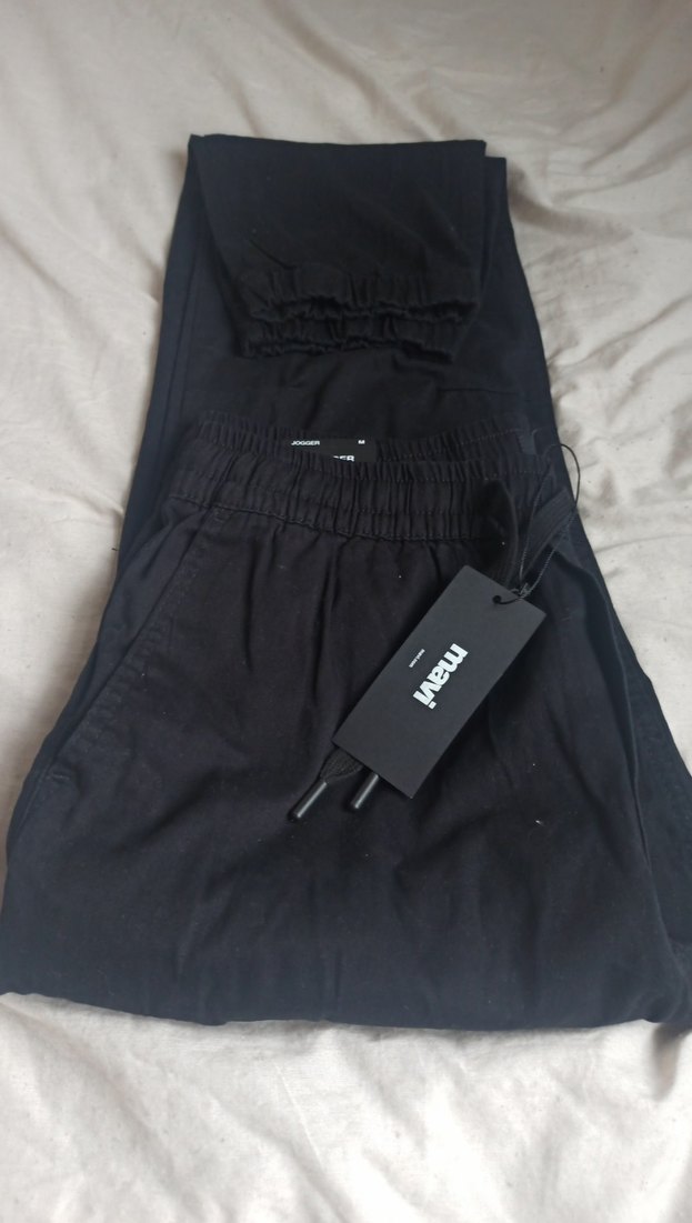 Erkek Siyah Denim Rahat Kesim Pantolon - Görsel 5