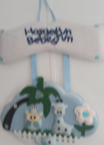 Mavi Bebek Kapı Süsü - Hoşgeldin Bebeğim - Görsel 3