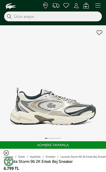 Lacoste Storm 96 2K Sneaker - Görsel 4