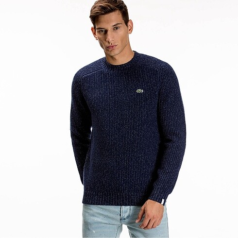 Lacoste Erkek Lacivert Triko - Görsel 4