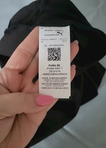 Puma Siyah Baskılı Spor Kadın Tayt - Görsel 10