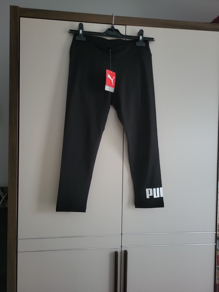 Puma Siyah Baskılı Spor Kadın Tayt - Görsel 4