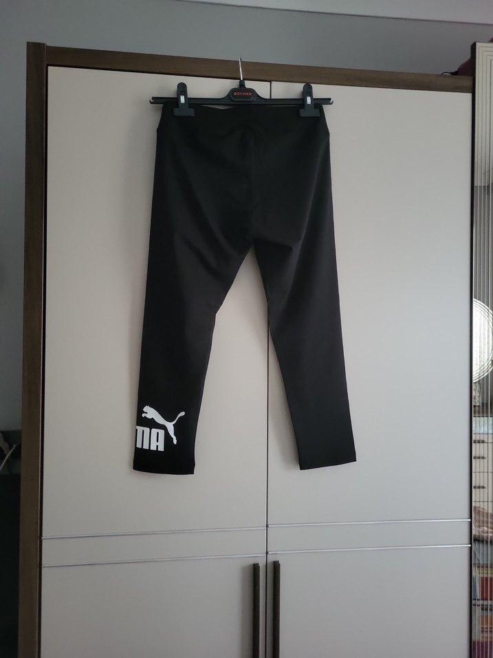 Puma Siyah Baskılı Spor Kadın Tayt - Görsel 5