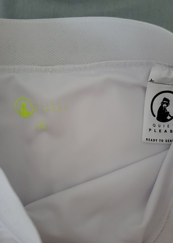 Beyaz Baskılı Mini Spor Etek - Görsel 6