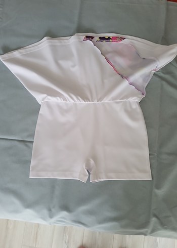 Beyaz Baskılı Mini Spor Etek - Görsel 5