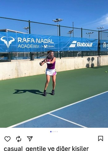 Beyaz Baskılı Mini Spor Etek - Görsel 10