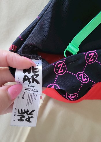 Renkli Desenli Mini Spor Sütyeni - Görsel 5