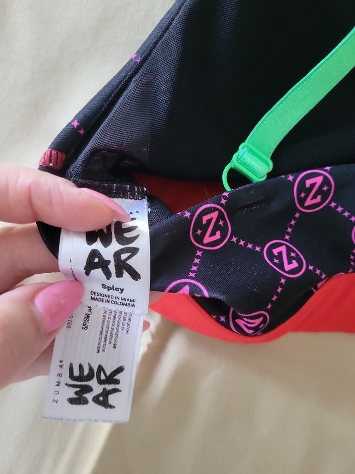 Renkli Desenli Mini Spor Sütyeni - Görsel 5