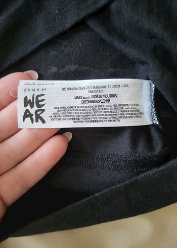 Siyah Zumba Baskılı Spor Atlet - Görsel 6