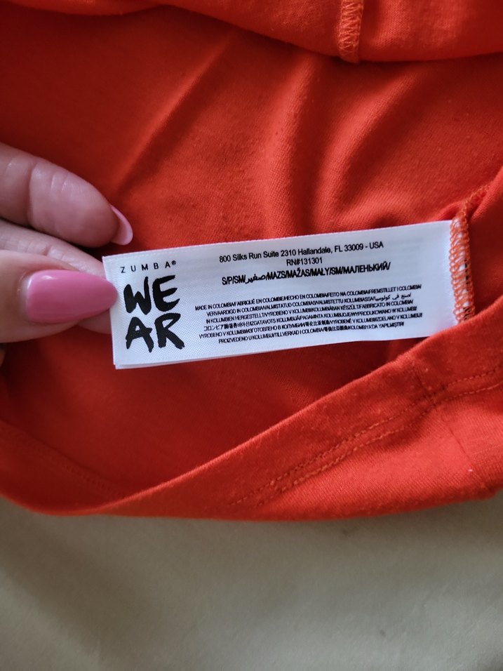 turuncu V Yaka Zumba Baskılı Atlet - Görsel 4