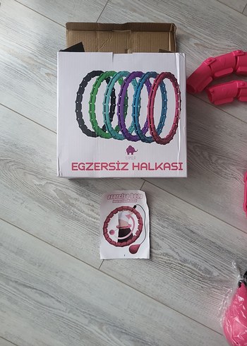 Hula hoop Pembe Sonsuzluk Pilates Bandı - Görsel 4
