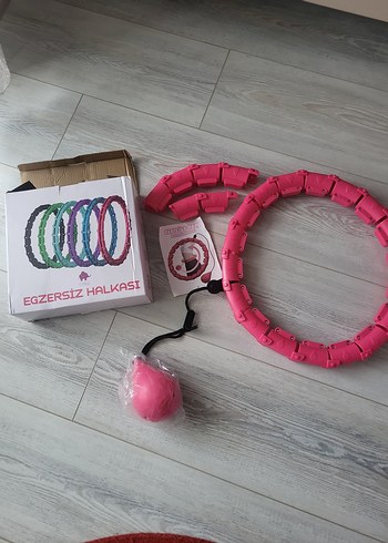 Hula hoop Pembe Sonsuzluk Pilates Bandı - Görsel 3