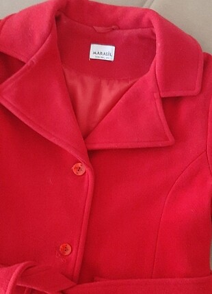 8 Yaş Beden kırmızı Renk Kız çocuk palto