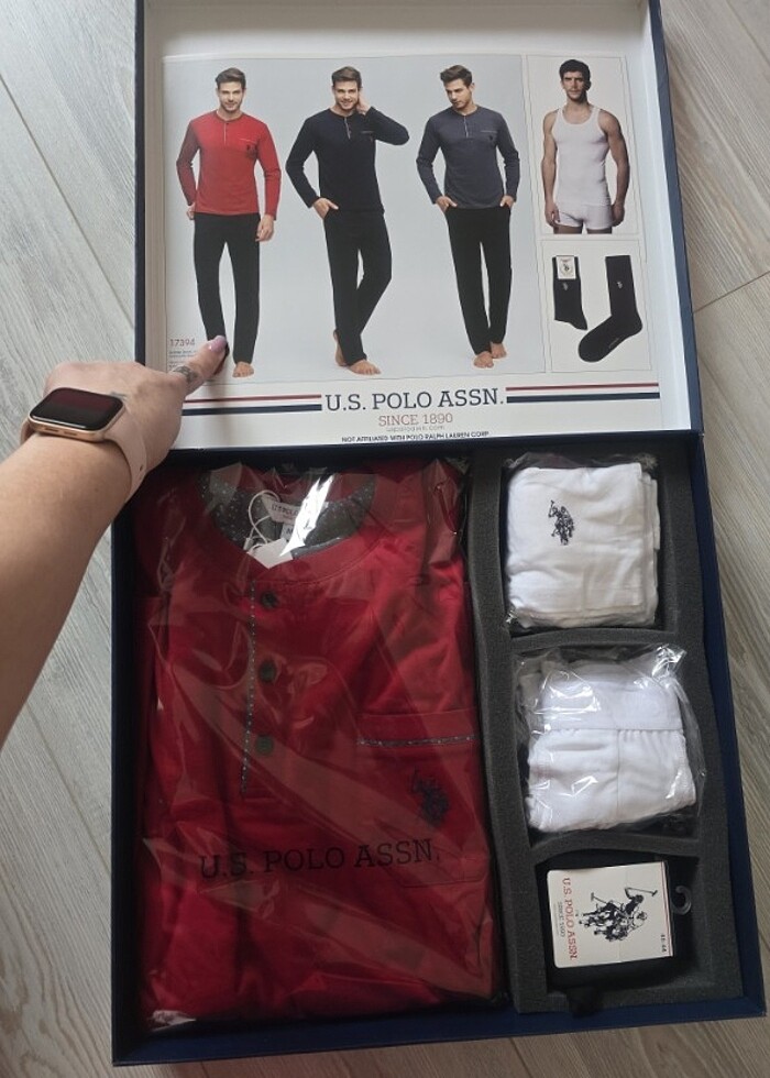 Us polo Assn erkek pijama takımı - Görsel 2