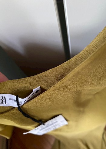 V Yaka Koyu Haki Uzun Kadın Elbise - Görsel 7