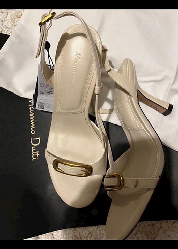 Beyaz Stiletto Topuklu Kadın Ayakkabı - Görsel 2