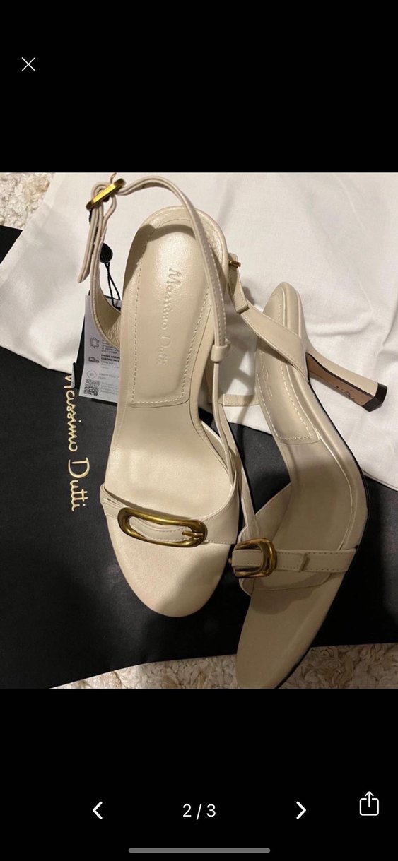 Beyaz Stiletto Topuklu Kadın Ayakkabı - Görsel 2