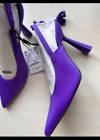 Mor Stiletto Topuklu Kadın Ayakkabı - Görsel 2
