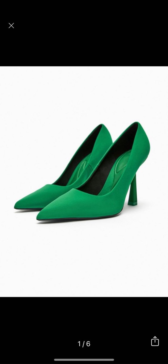 Yeşil Parlak Tokalı Stiletto - Görsel 3