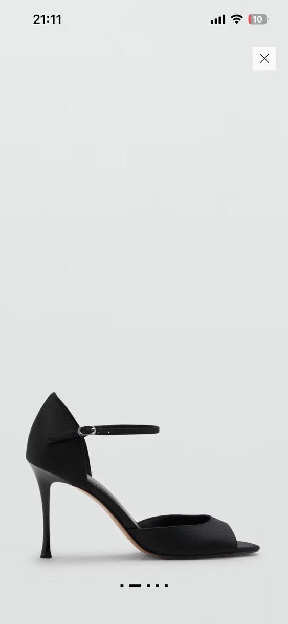 Siyah Stiletto Topuklu Kadın Abiye Ayakkabı - Görsel 2
