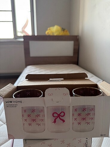 Lcw home 3lü kurdele detaylı bardak