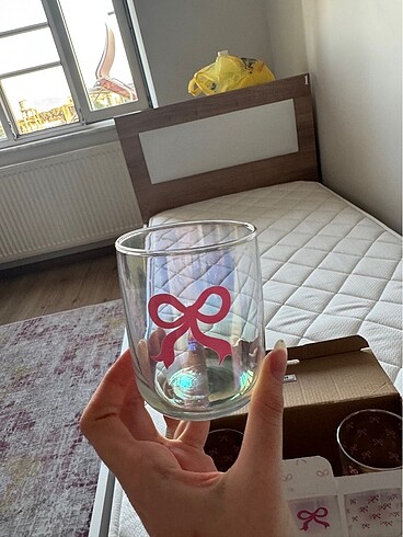  Beden çeşitli Renk Lcw home 3lü kurdele detaylı bardak