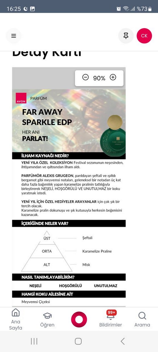 Far Away Sparkle EDP Kadın Parfümü 50ml - Görsel 3