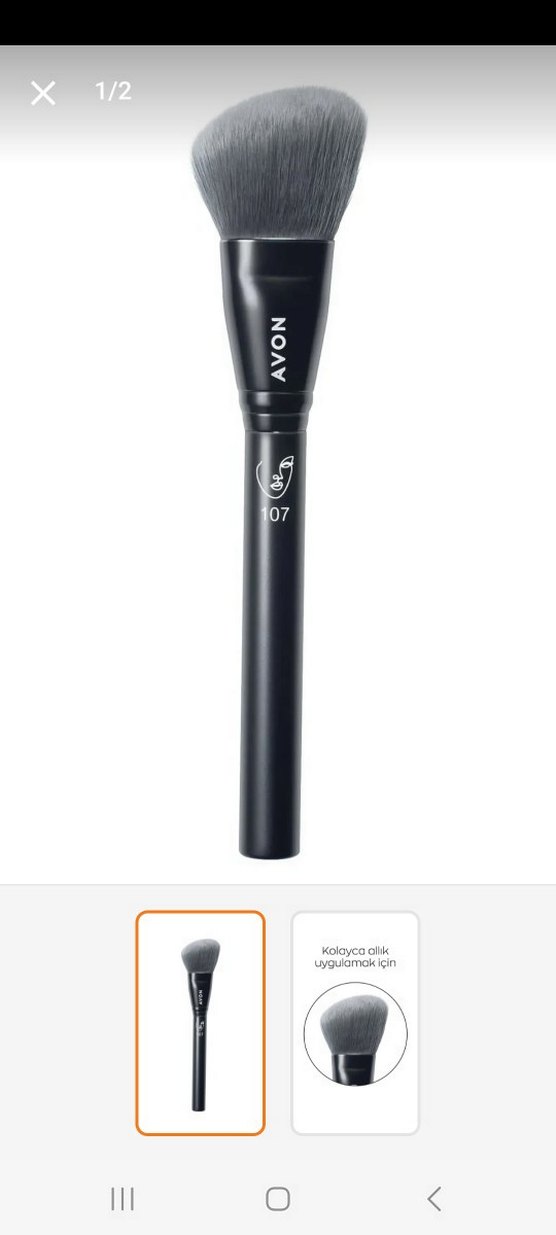 Avon Siyah Makyaj Fırçası 107 - Görsel 2