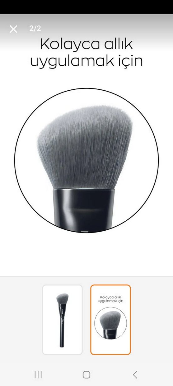 Avon Siyah Makyaj Fırçası 107 - Görsel 3