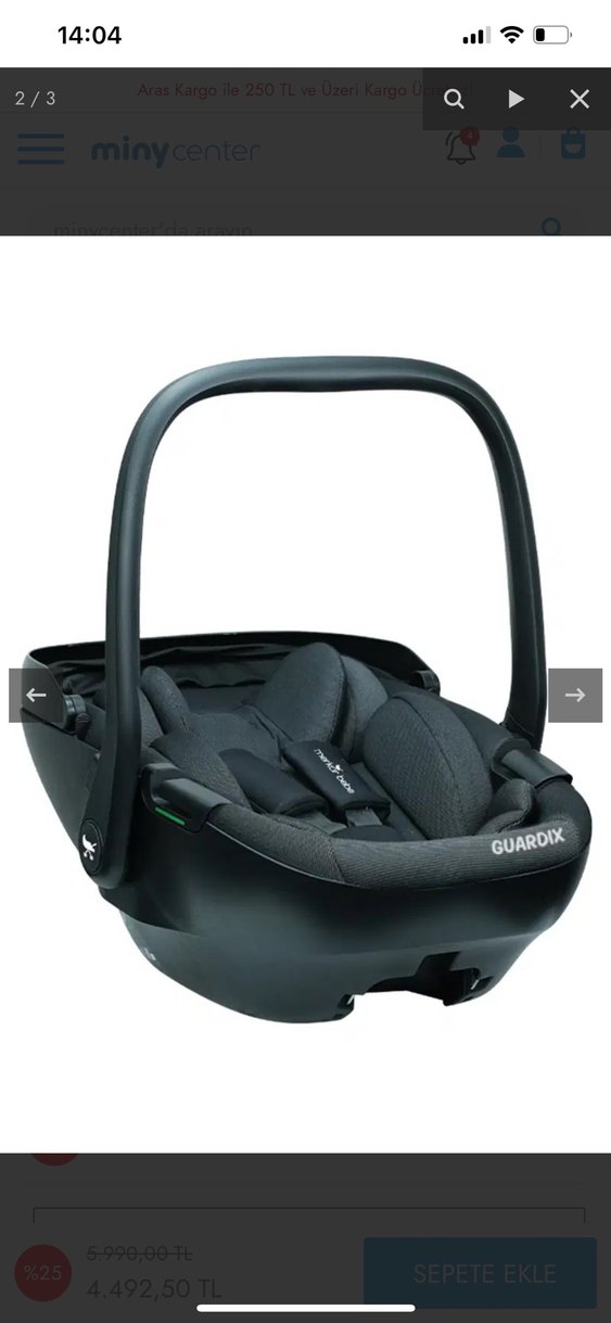 Siyah Bebek Oto Koltuğu I-Size - Görsel 4