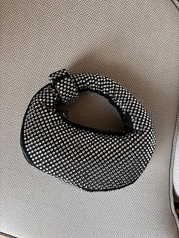 Zara Jw pei taşlı el çantası