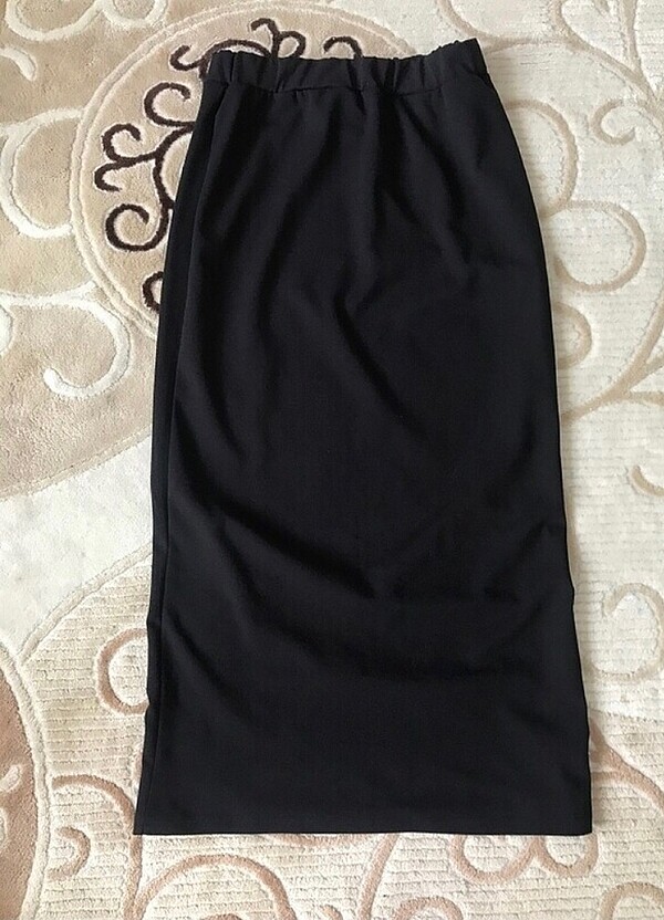 Likralı siyah etek - Görsel 3