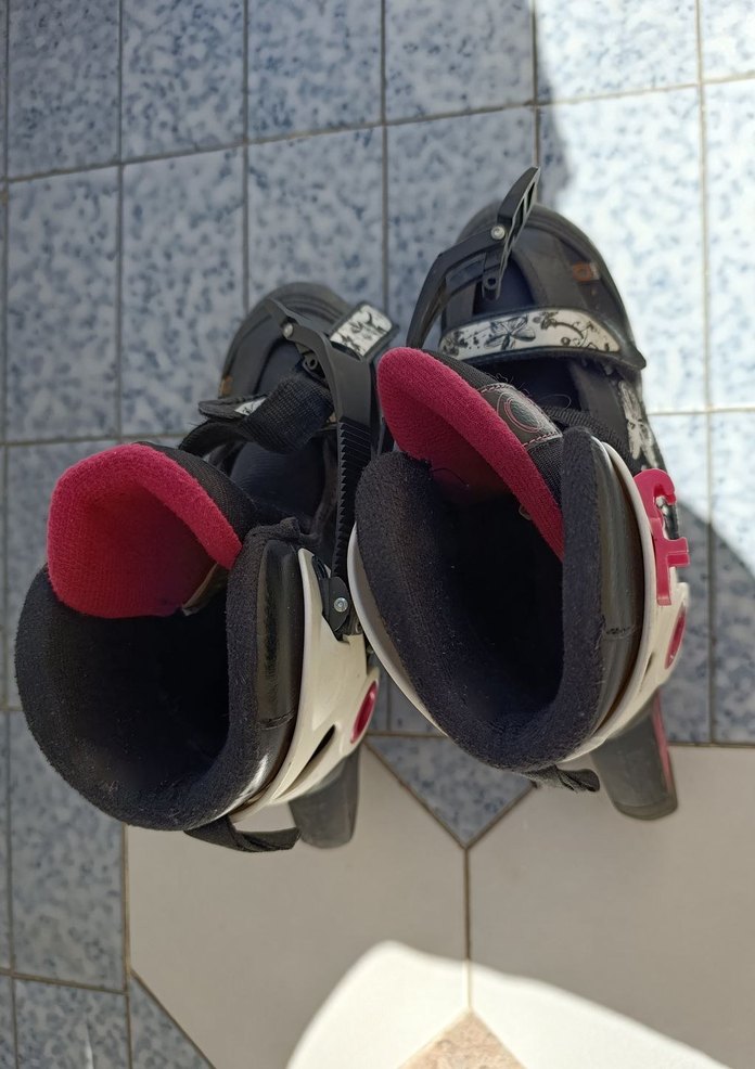 Renkli Baskılı Kadın Biker Paten - Görsel 4