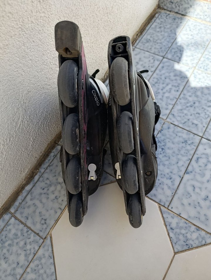 Renkli Baskılı Kadın Biker Paten - Görsel 3