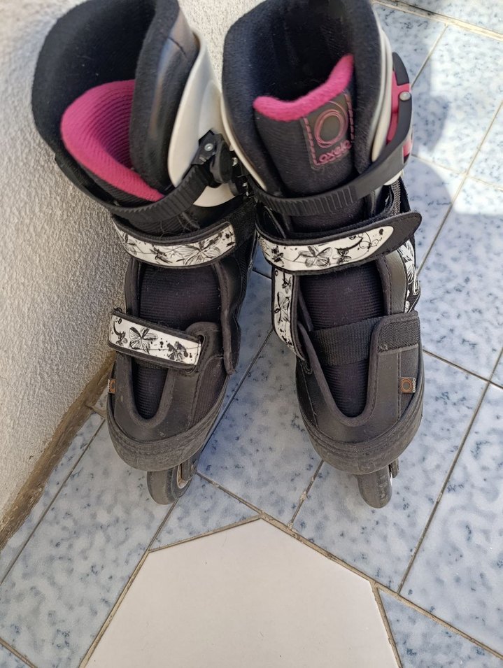 Renkli Baskılı Kadın Biker Paten - Görsel 2