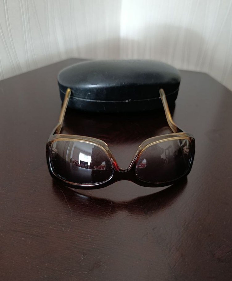 Klasik Şeffaf Kahverengi Kadın Güneş Gözlüğü - Görsel 2