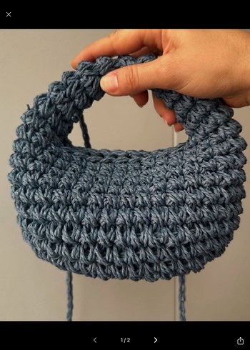 Mango Hasır micro bag çanta