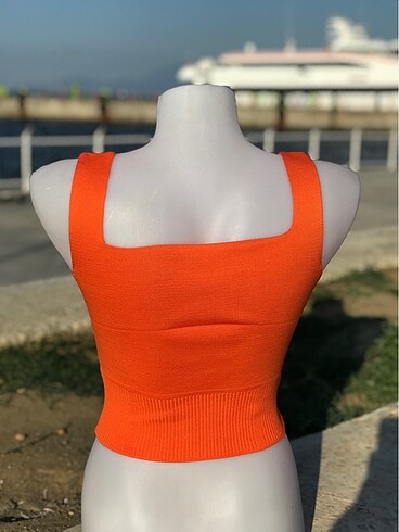 Diğer Askılı crop top