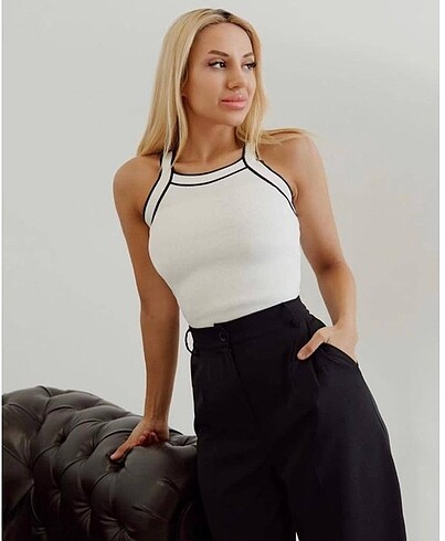 Askılı uzun crop
