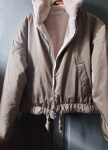 Bershka Kürk mont oversize 