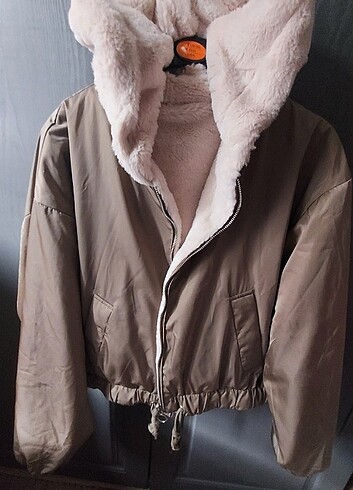 Kürk mont oversize 