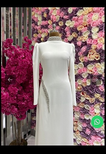Tesettür nikah elbisesi